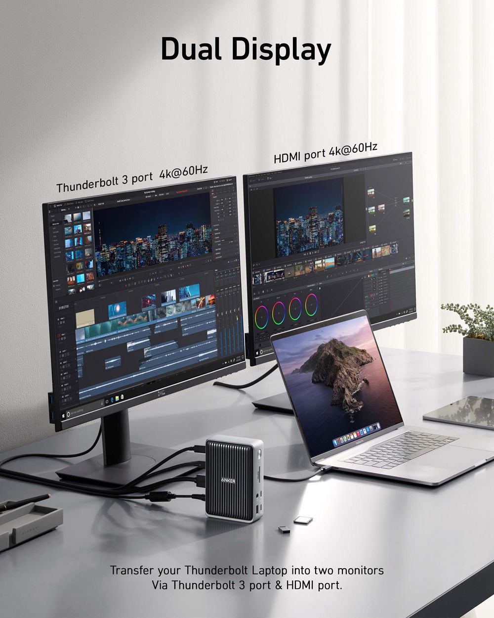 Anker 577 Thunderbolt Docking Station (13-in-1 Thunderbolt 3) Plateados | Mexico VQI854713