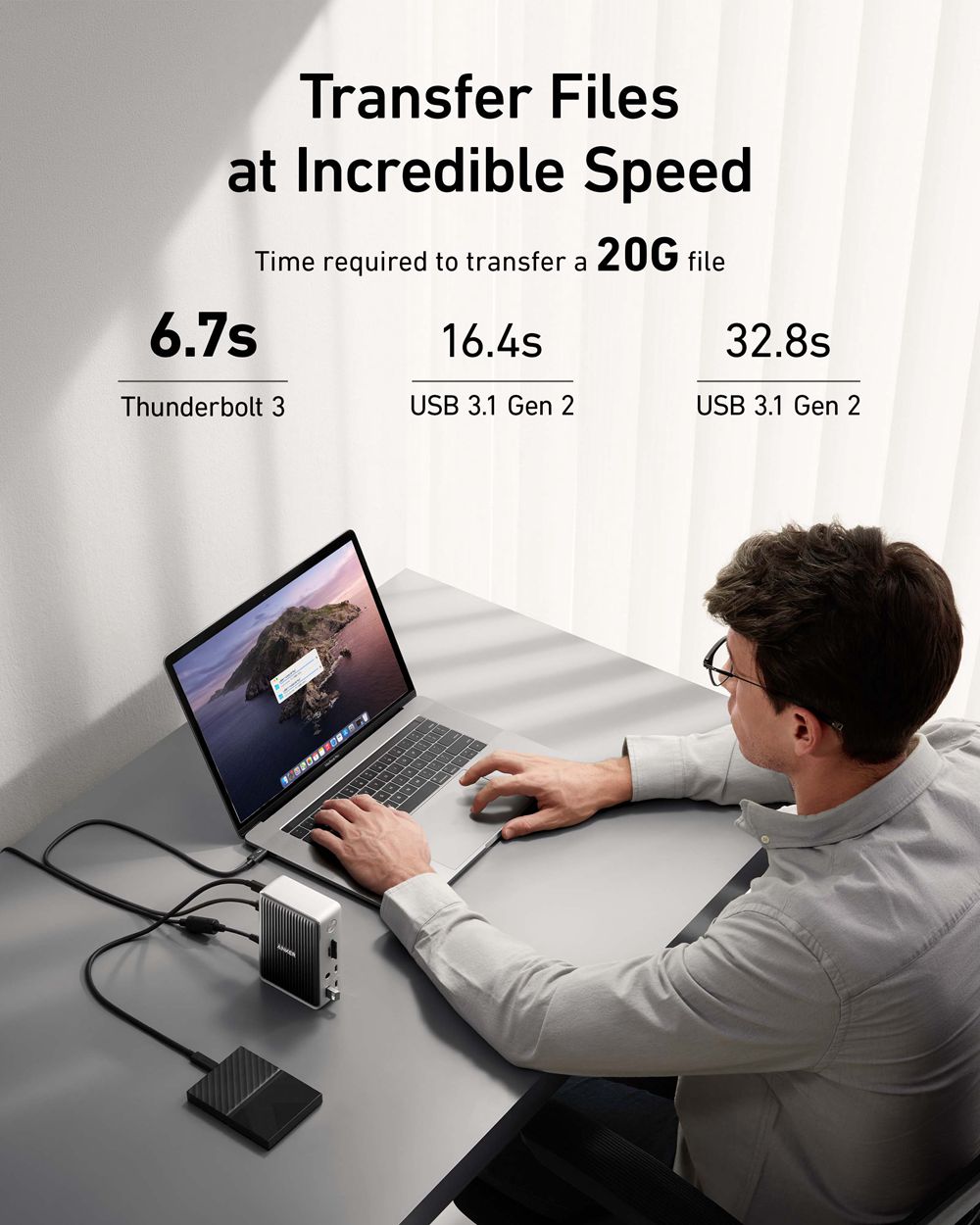 Anker 577 Thunderbolt Docking Station (13-in-1 Thunderbolt 3) Plateados | Mexico VQI854713