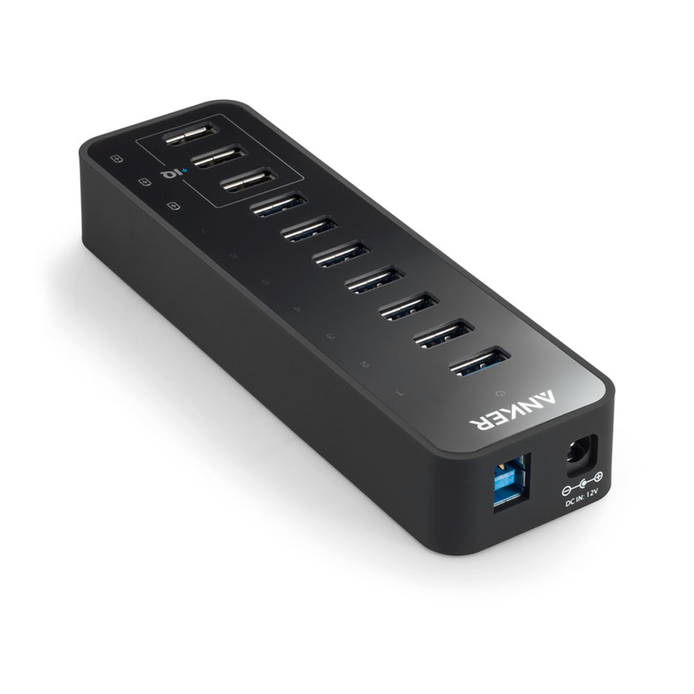 Anker 60W 10-Port USB 3.0 Data Hub Negros | Mexico EID429305