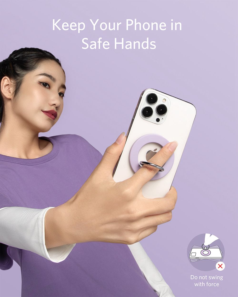 Anker 610 Magnetic Phone Grip (MagGo) Morados | Mexico XWK380214