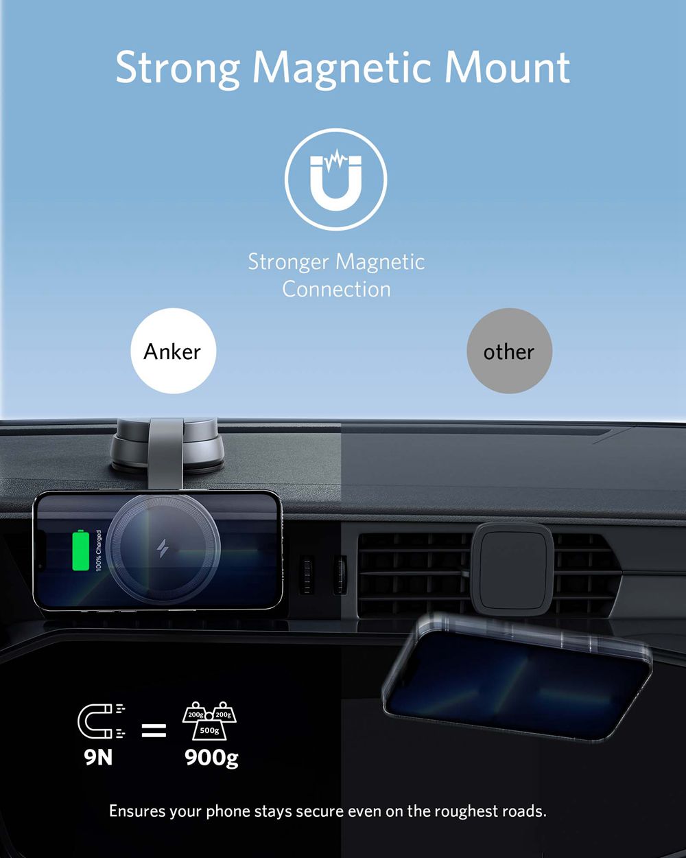 Anker 613 Magnetic Wireless Charger (MagGo) Negros | Mexico FWQ398407