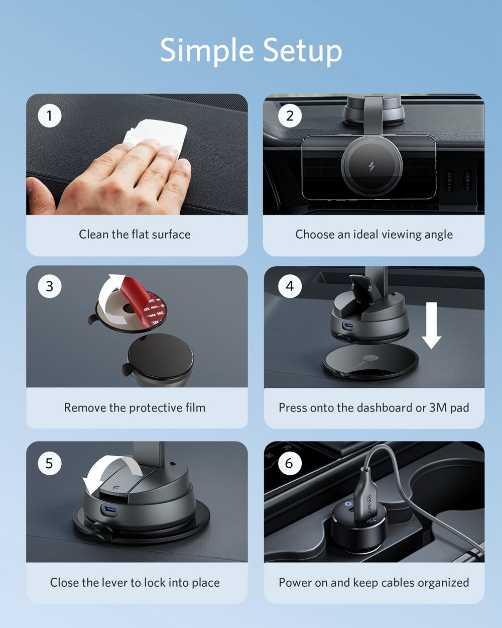 Anker 613 Magnetic Wireless Charger (MagGo) Negros | Mexico FWQ398407