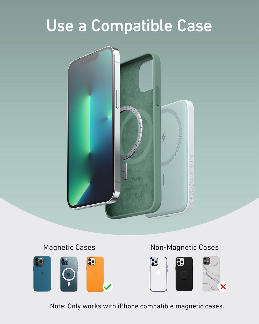 Anker 621 Magnetic Battery (MagGo) Verdes | Mexico BOL053147