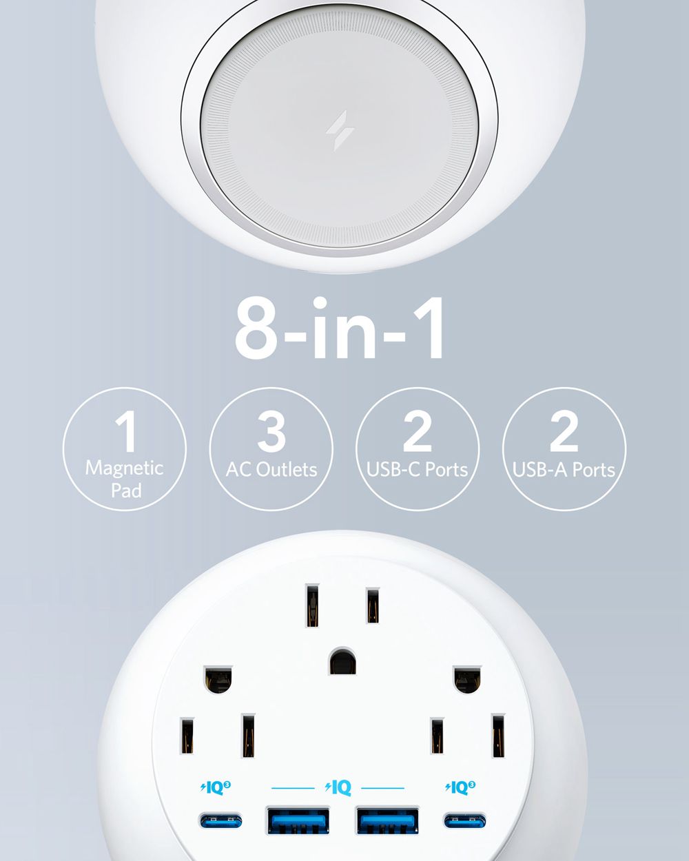 Anker 637 Magnetic Charging Station (MagGo) Blancos | Mexico VSX286174