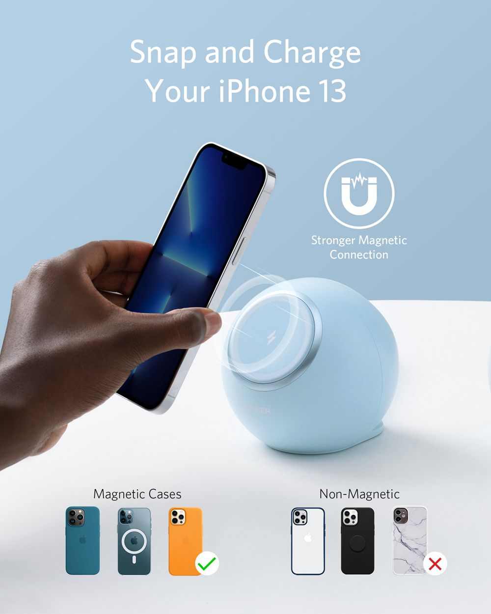 Anker 637 Magnetic Charging Station (MagGo) Azules | Mexico CHB568240