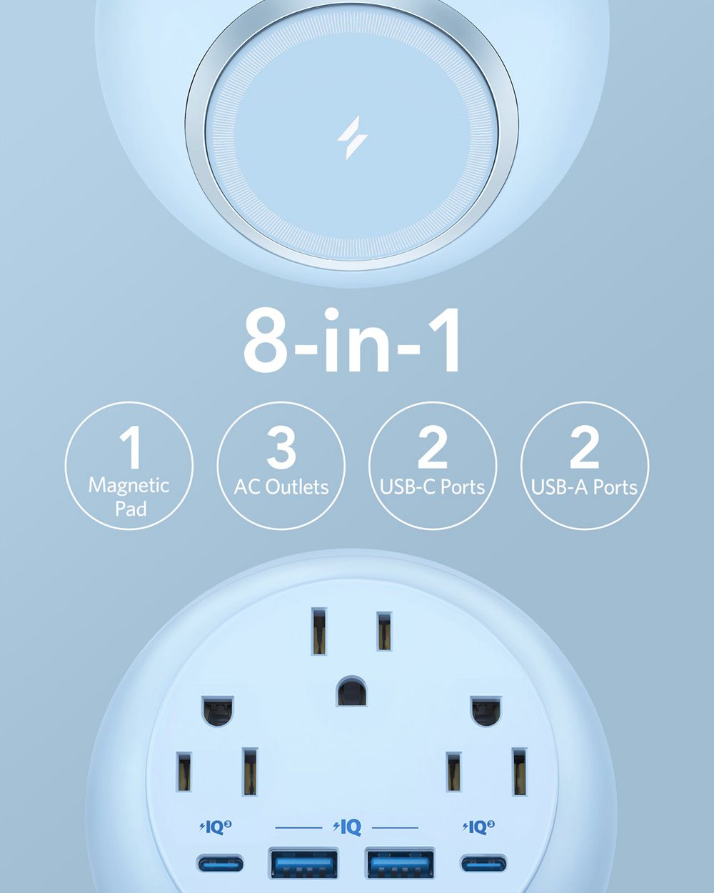 Anker 637 Magnetic Charging Station (MagGo) Azules | Mexico CHB568240