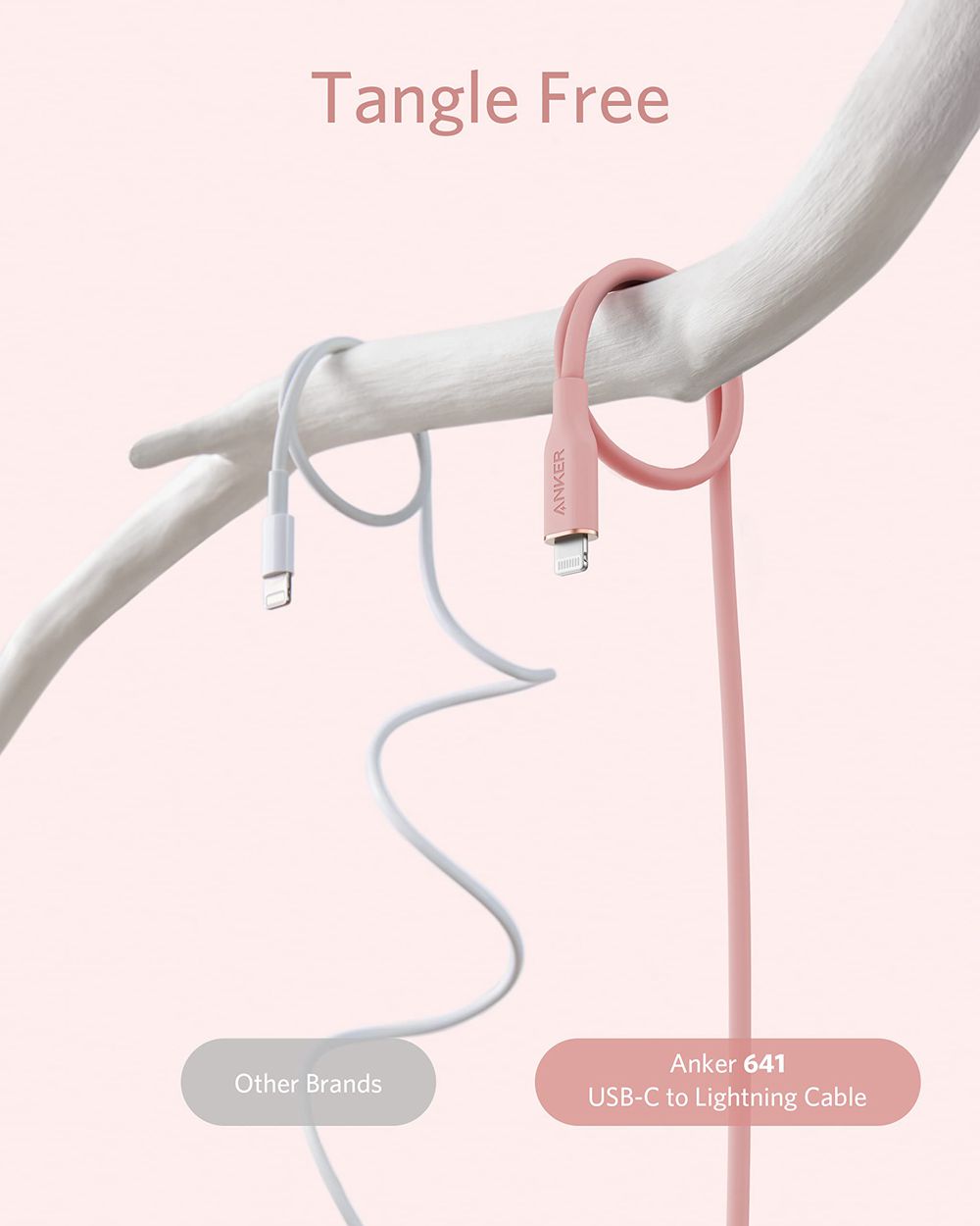 Anker 641 USB-C to Lightning Cable (Flow Silicone) Rosas | Mexico OHR420593