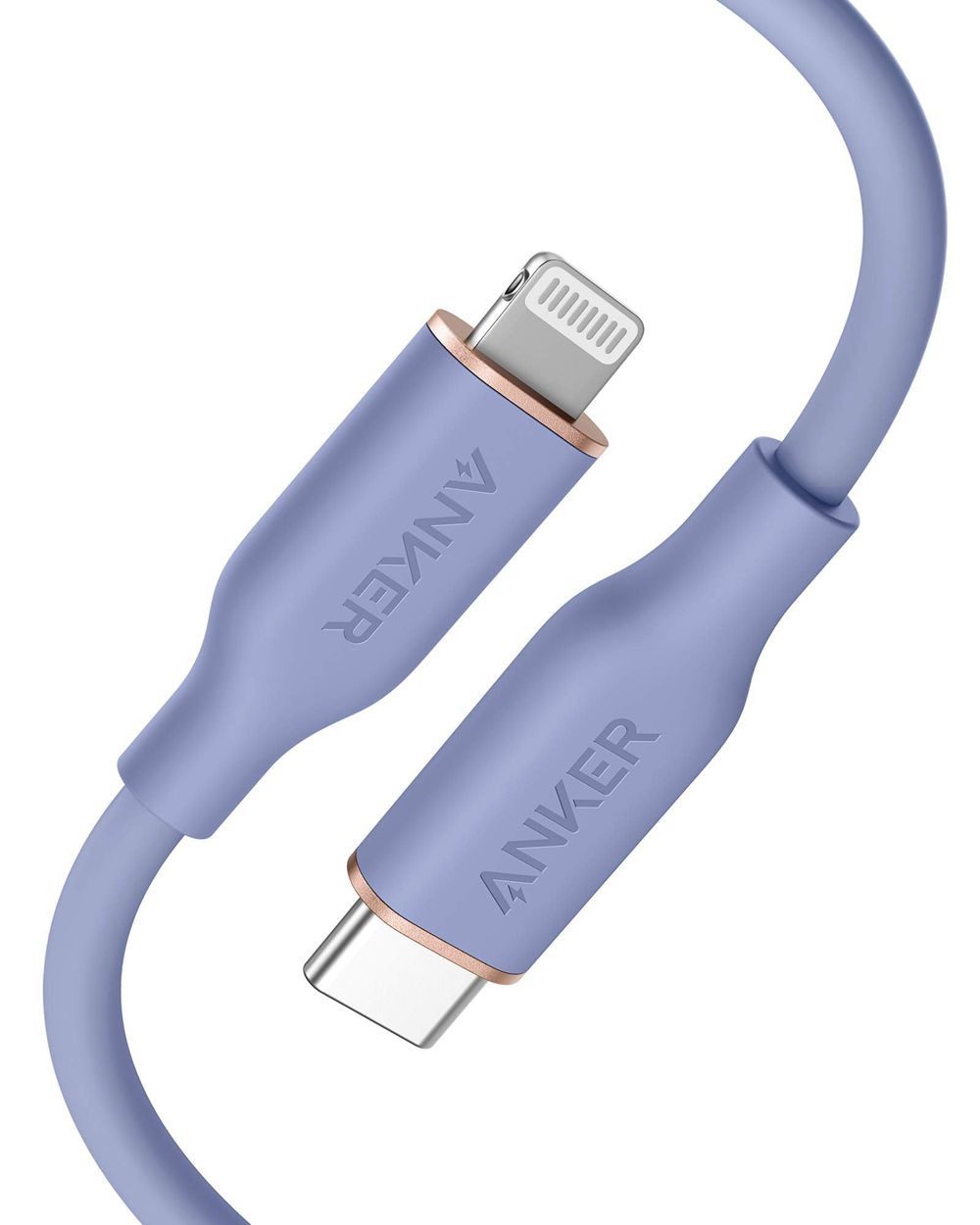 Anker 641 USB-C to Lightning Cable (Flow Silicone) Azules Oscuro | Mexico XDZ021365