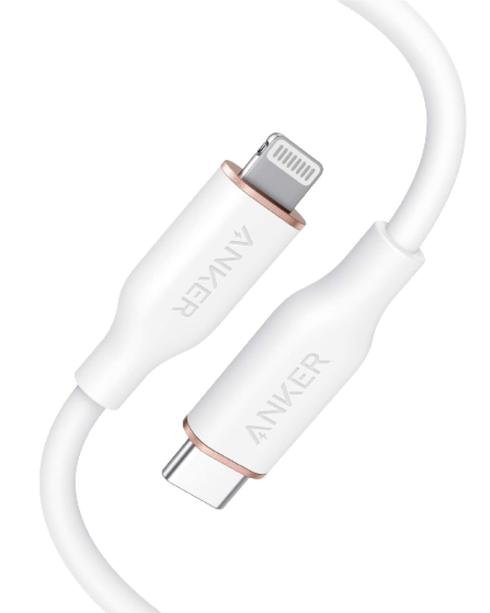 Anker 641 USB-C to Lightning Cable (Flow Silicone) Blancos | Mexico JLO407921