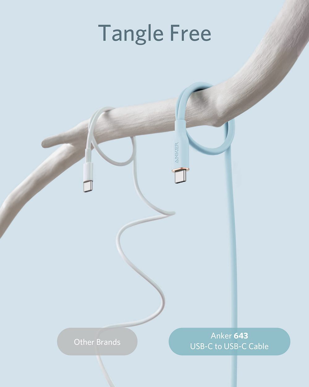 Anker 643 USB-C to USB-C Cable (Flow Silicone) Azules | Mexico QSO718032