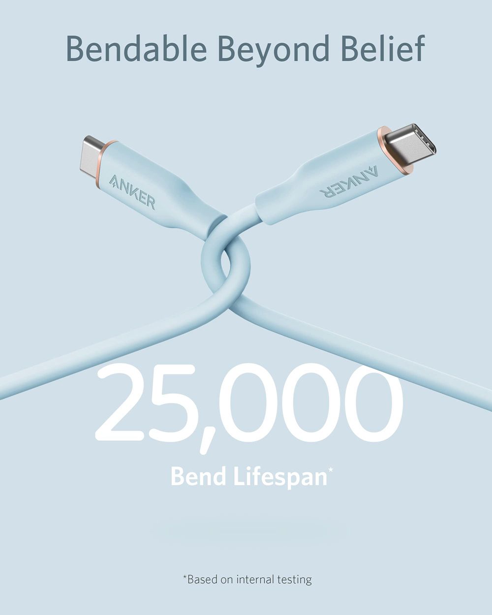 Anker 643 USB-C to USB-C Cable (Flow Silicone) Azules | Mexico QSO718032