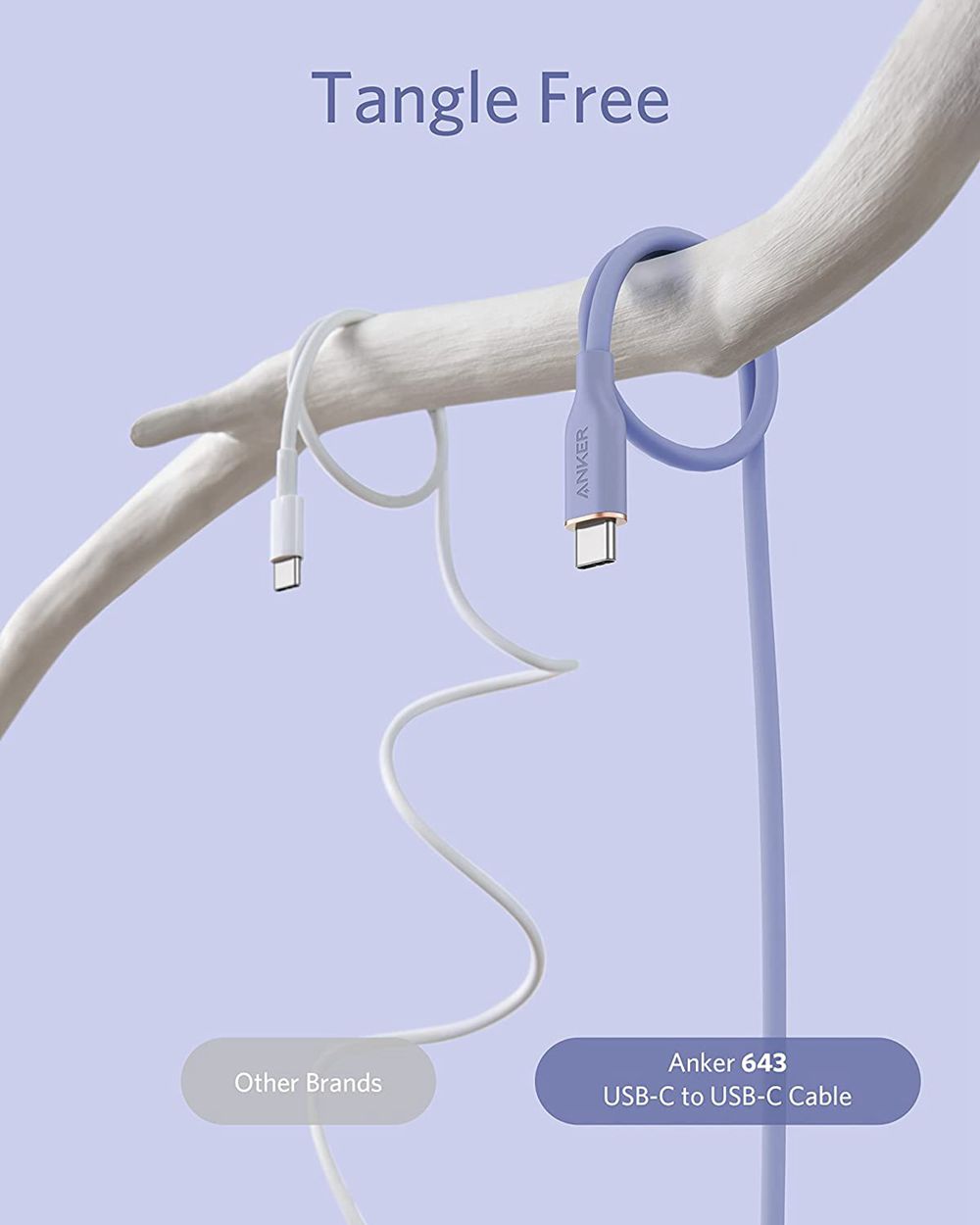 Anker 643 USB-C to USB-C Cable (Flow Silicone) Azules Oscuro | Mexico ACS725490