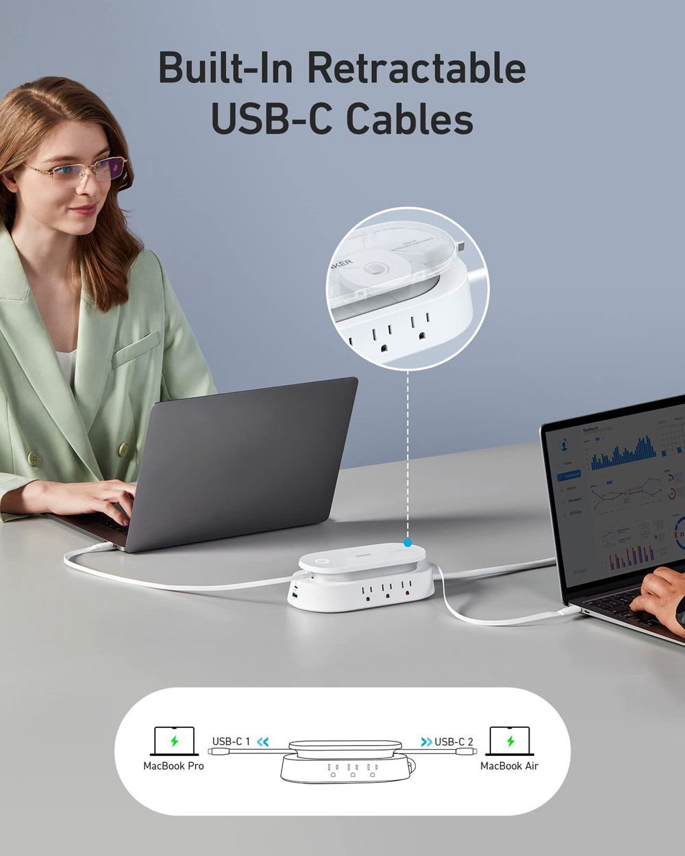 Anker 647 Charging Station (10-in-1) Blancos | Mexico DEW689154