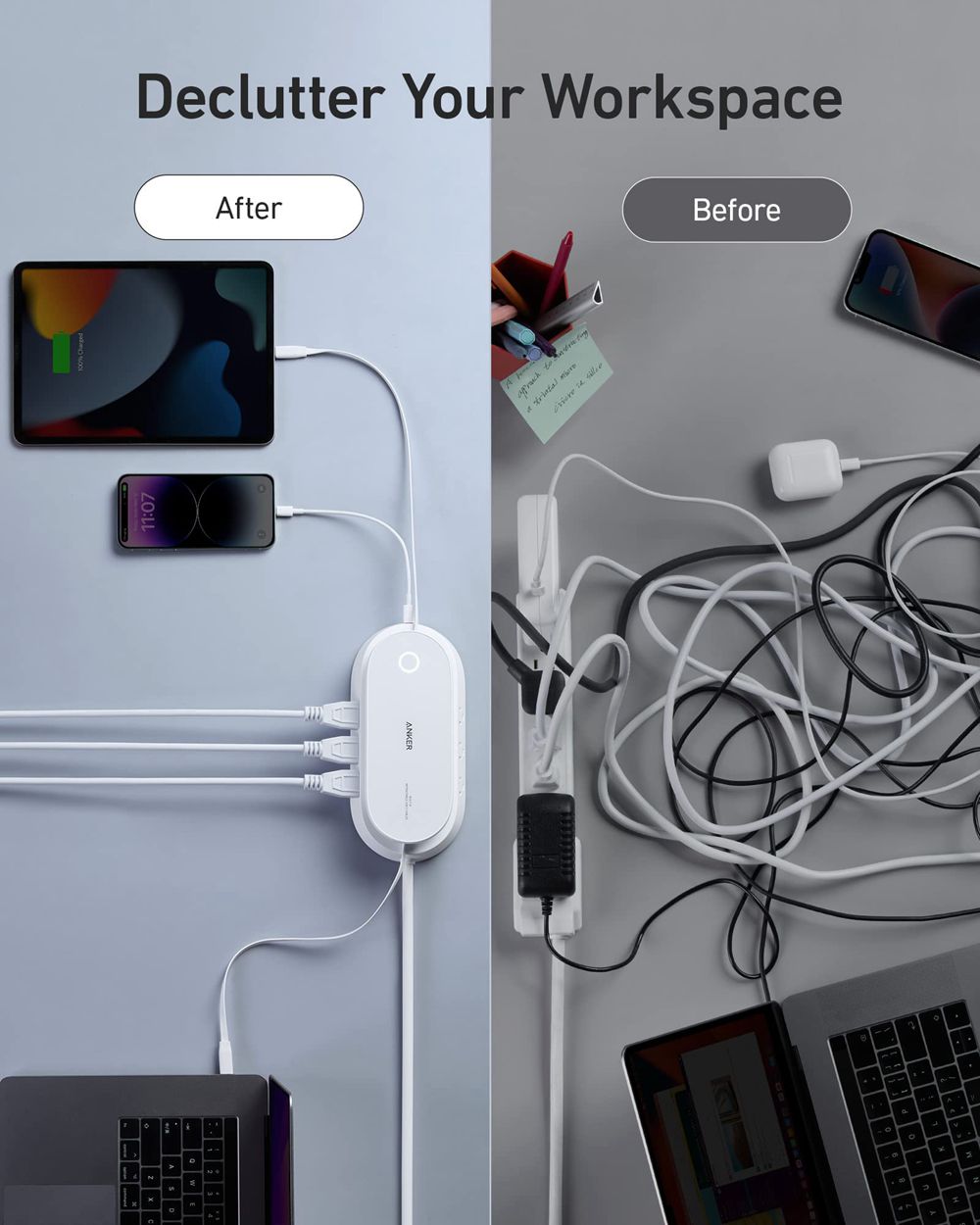 Anker 647 Charging Station (10-in-1) Blancos | Mexico DEW689154