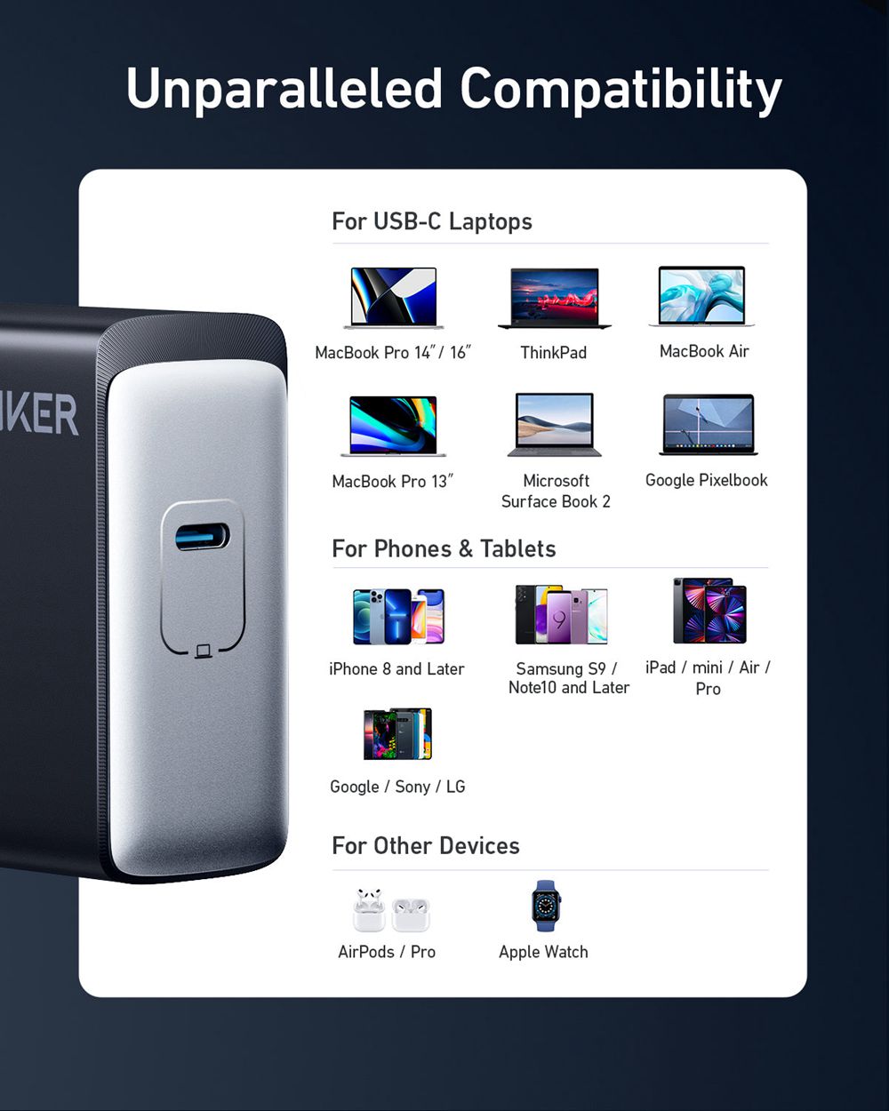 Anker 717 Charger (140W) Negros | Mexico KCG457193