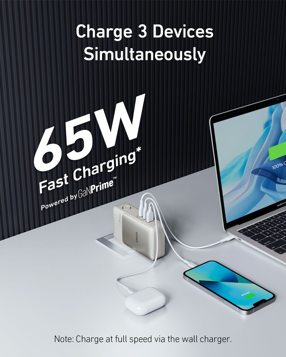 Anker 733 Power Bank (GaNPrime PowerCore 65W) Champagne | Mexico XEK536129