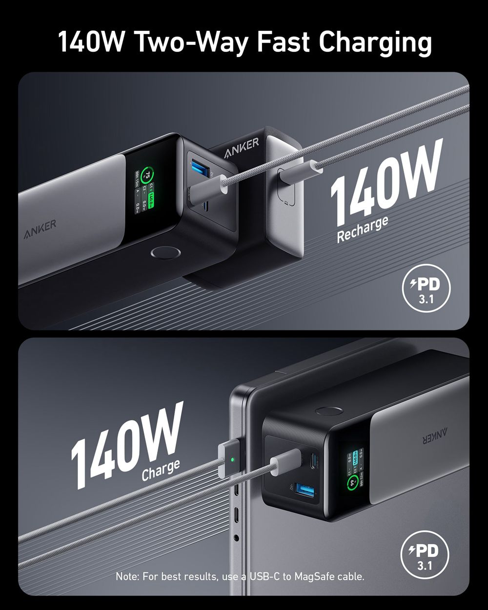 Anker 737 Power Bank (PowerCore 24K) Negros | Mexico NPI037415