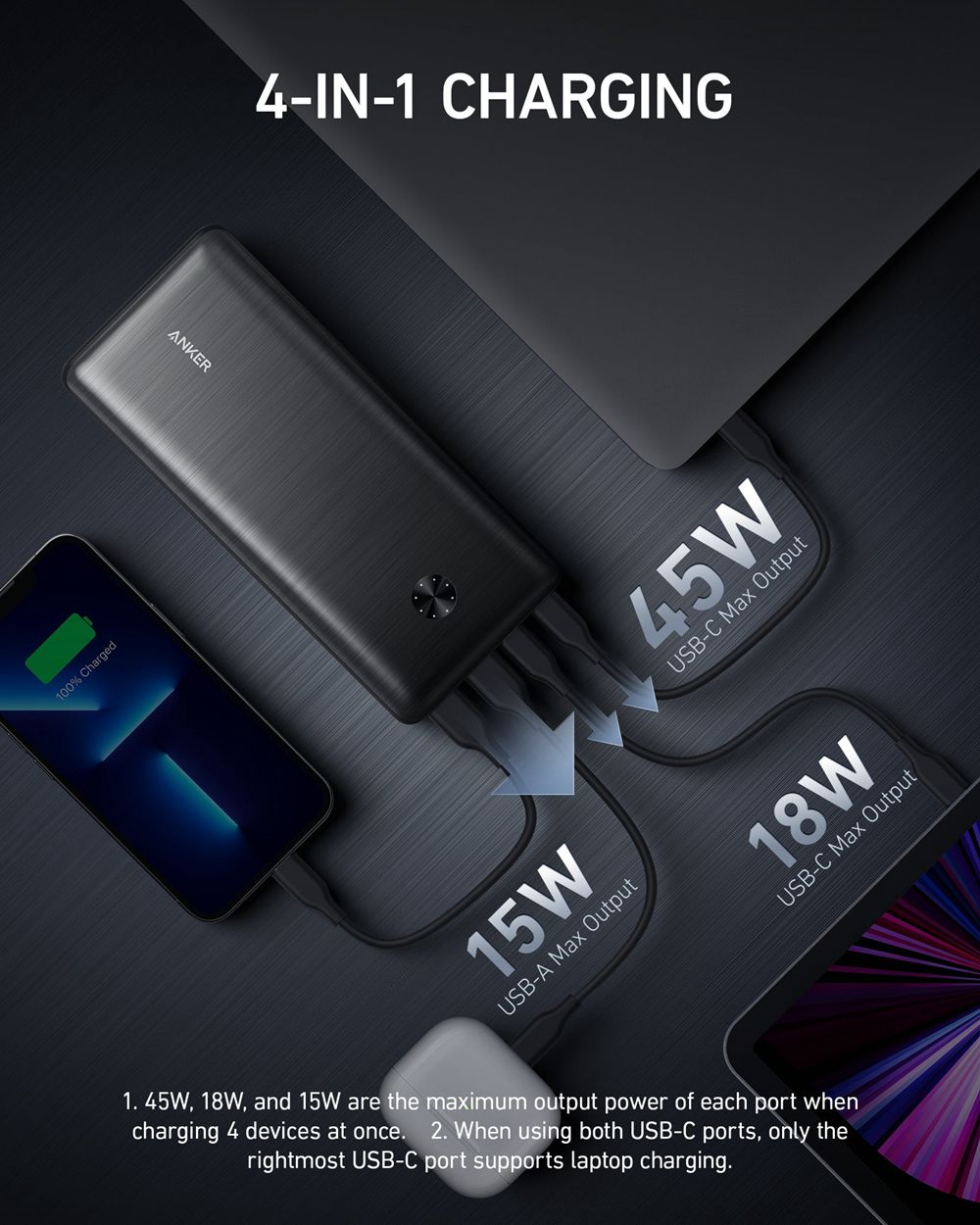 Anker 747 Power Bank (PowerCore 26K for Laptop) Negros | Mexico WEM019867