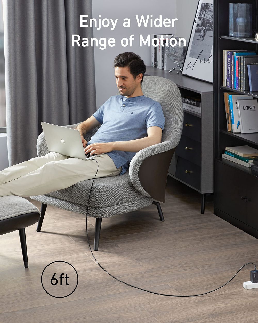 Anker 765 USB-C to USB-C Cable (140W Nylon) Grises | Mexico QZI148026