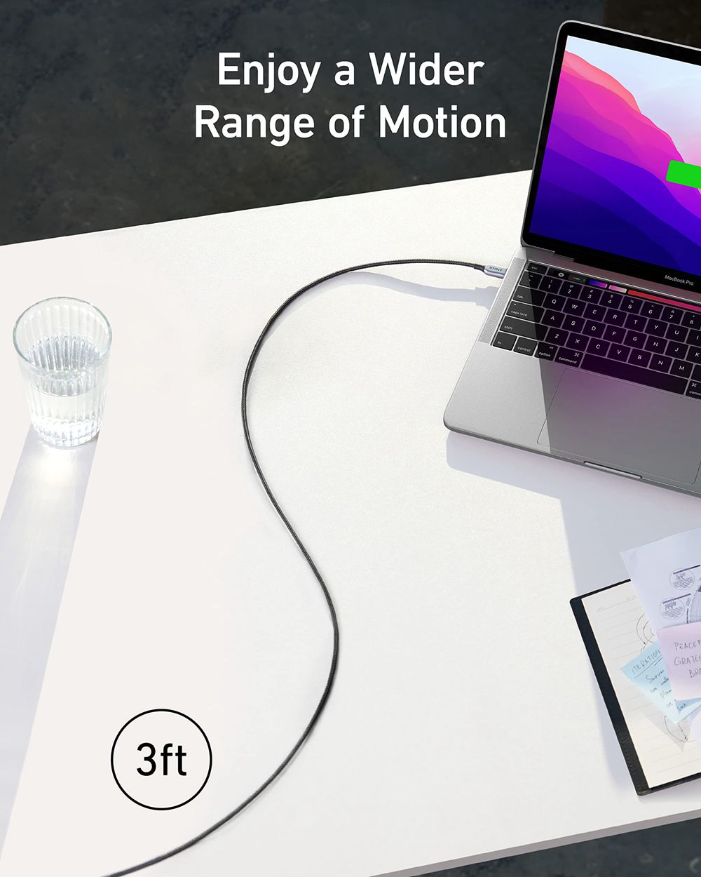 Anker 765 USB-C to USB-C Cable (140W Nylon) Grises | Mexico QZI148026