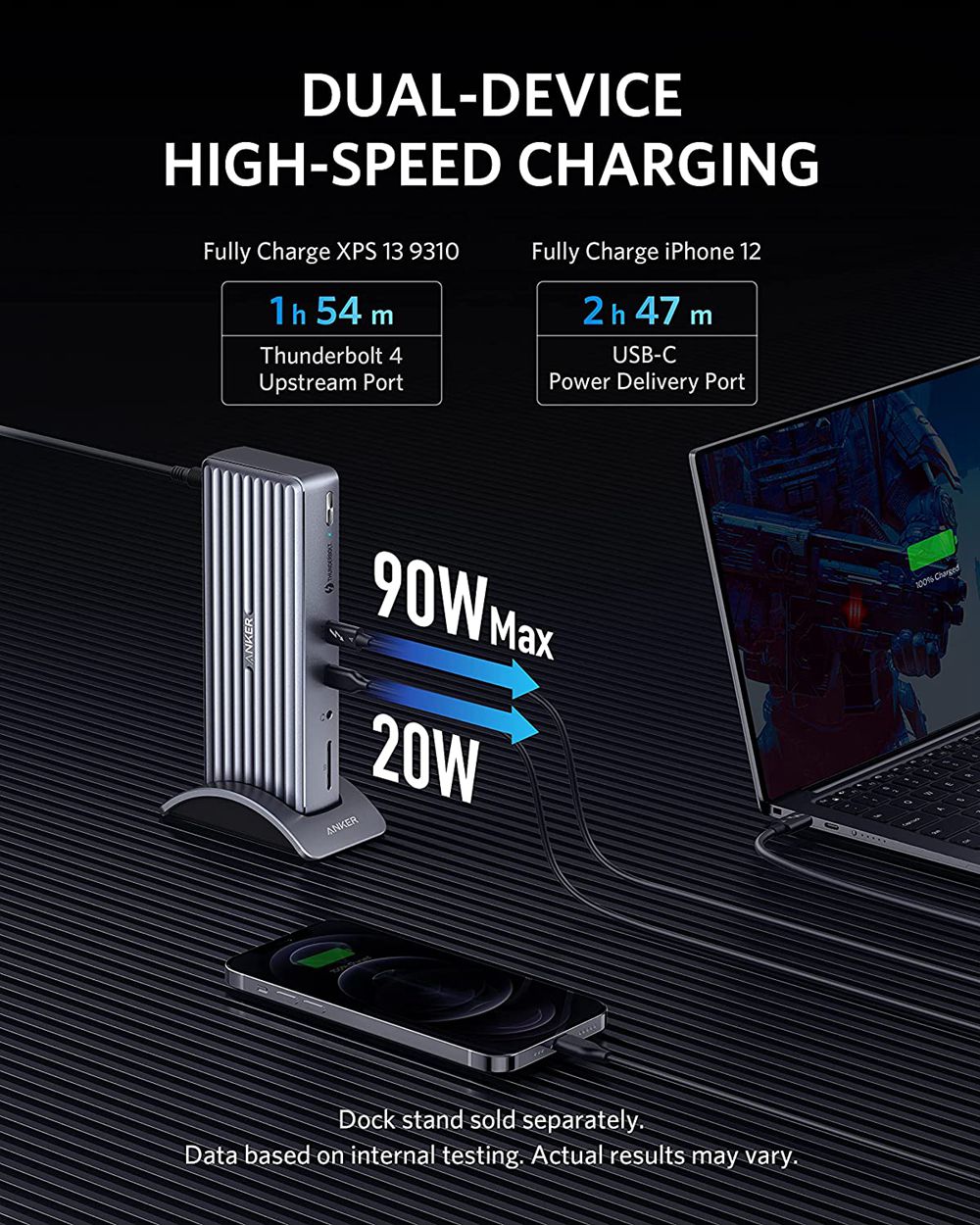Anker 777 Thunderbolt Docking Station (Apex 12-in-1 Thunderbolt 4) Plateados | Mexico KXW789356