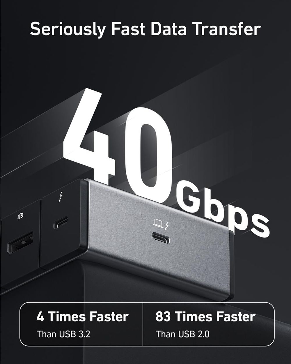 Anker 778 Thunderbolt Docking Station (12-in-1 Thunderbolt 4) Negros | Mexico EMN240597