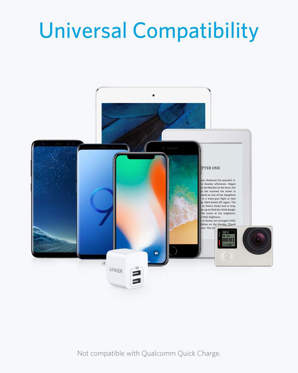 Anker Dual-Port 12W Wall Charger (2-Pack) Blancos | Mexico YDF597108