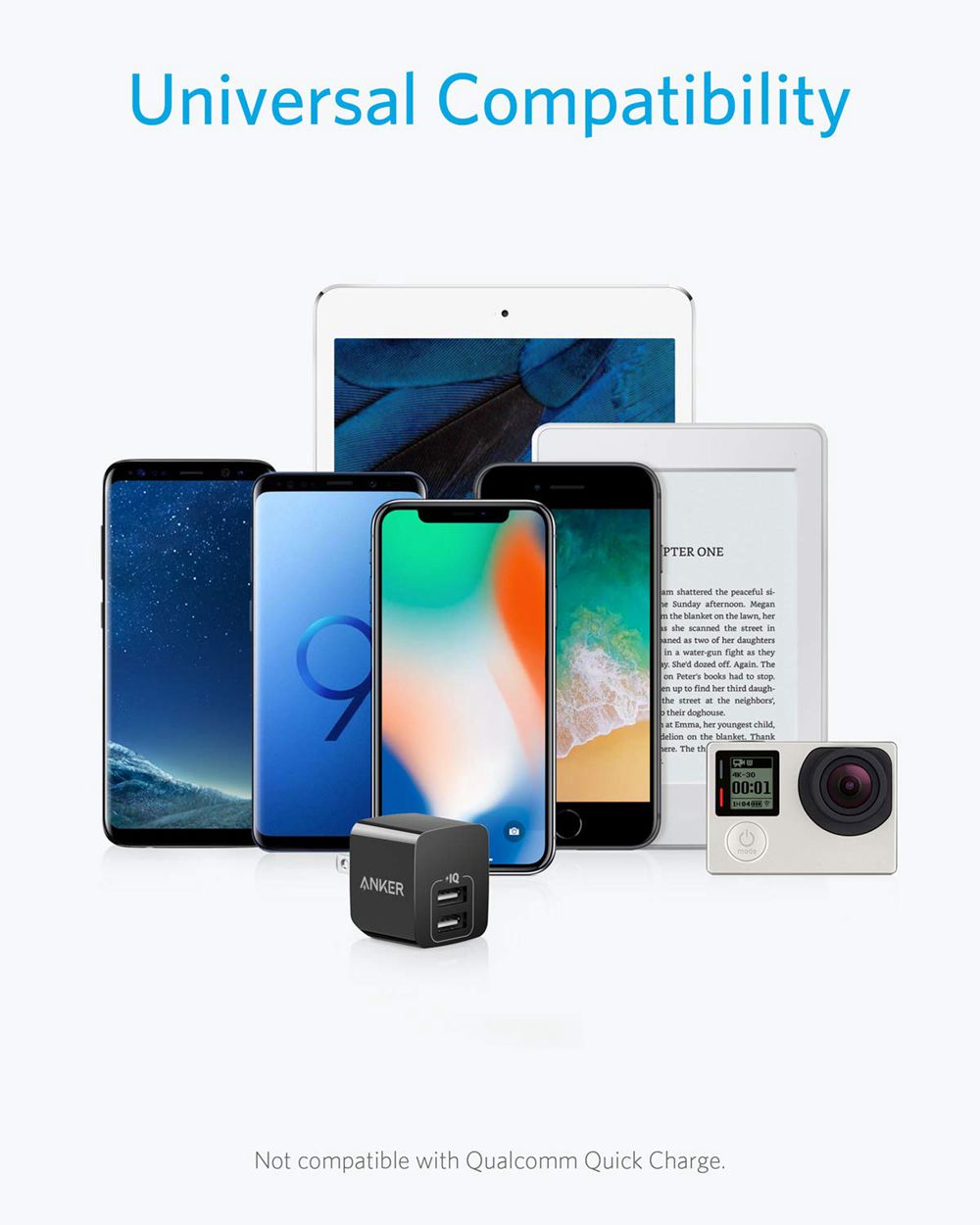 Anker Dual-Port 12W Wall Charger (2-Pack) Negros | Mexico LFA590612