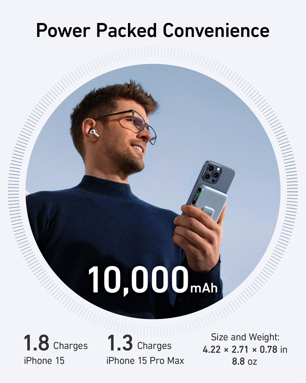 Anker MagGo Power Bank (10K) Azules | Mexico VQW940526