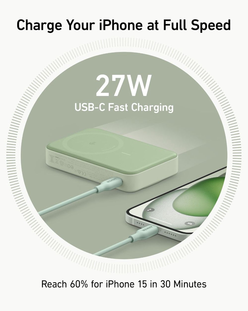 Anker MagGo Power Bank (10K) Verdes | Mexico LJX620835