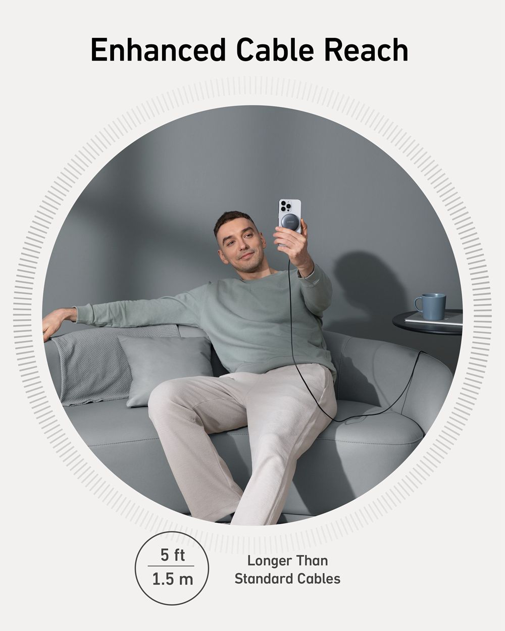 Anker MagGo Wireless Charger (Pad) Negros | Mexico NPE173548