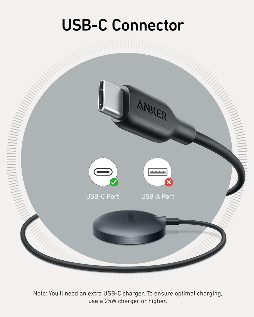 Anker MagGo Wireless Charger (Pad) Negros | Mexico NPE173548