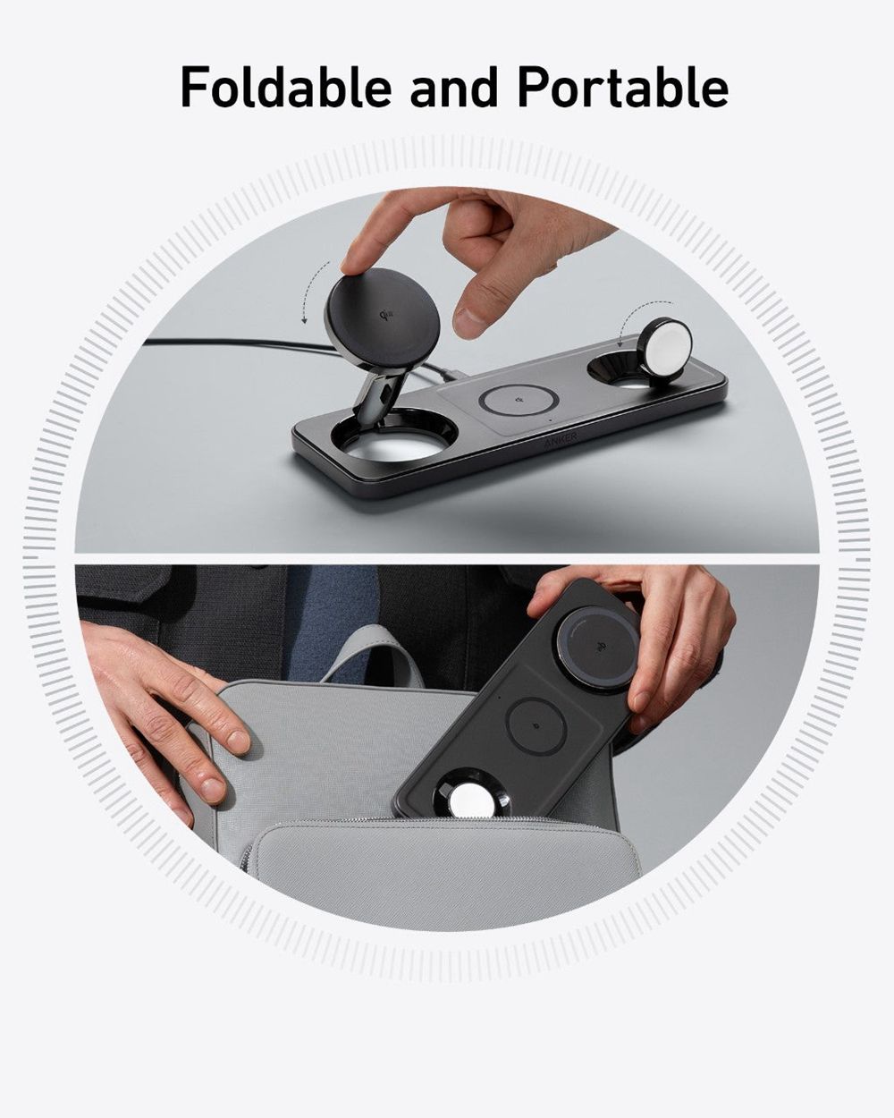 Anker MagGo Wireless Charging Station (3-in-1 Pad) Negros | Mexico MFS692817