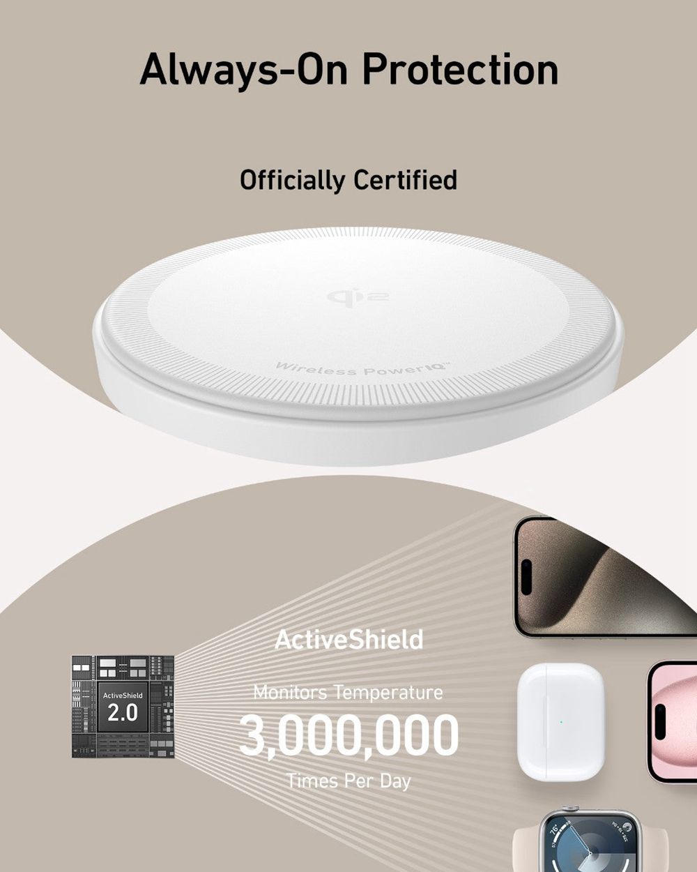 Anker MagGo Wireless Charging Station (3-in-1 Stand) Blancos | Mexico QMP765982