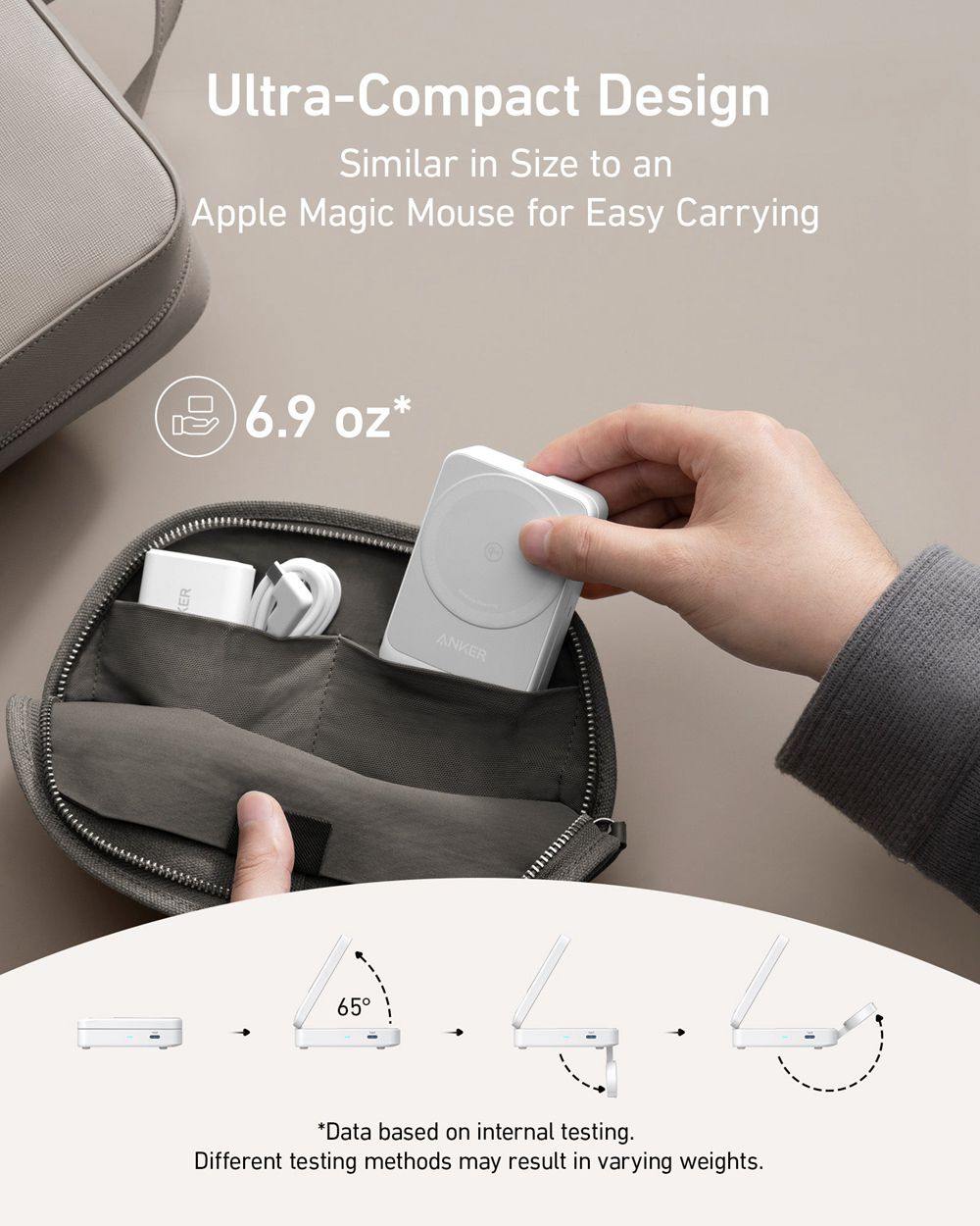 Anker MagGo Wireless Charging Station (Foldable 3-in-1) Blancos | Mexico HRW309645