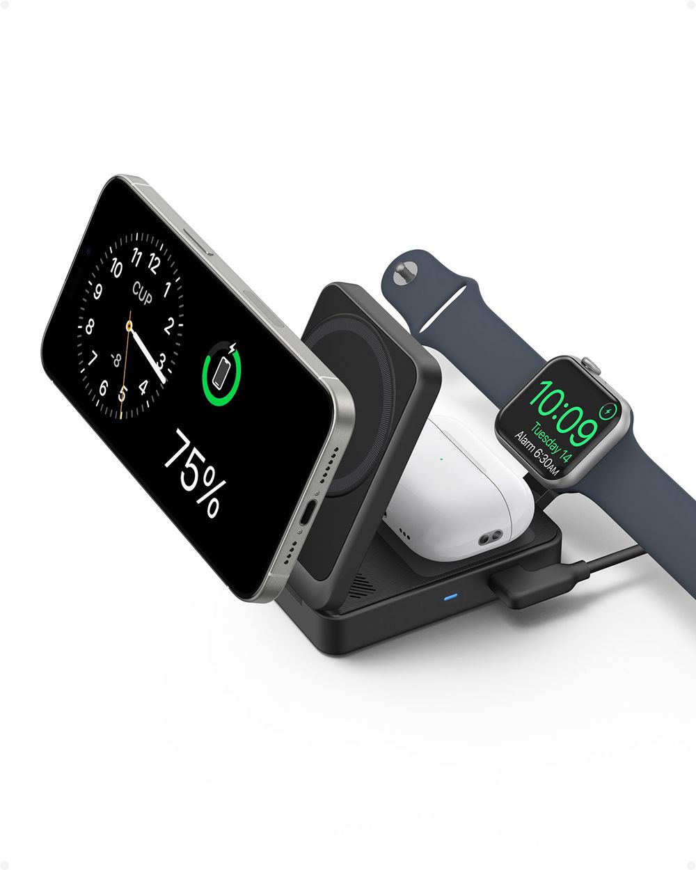 Anker MagGo Wireless Charging Station (Foldable 3-in-1) Negros | Mexico GEW560829