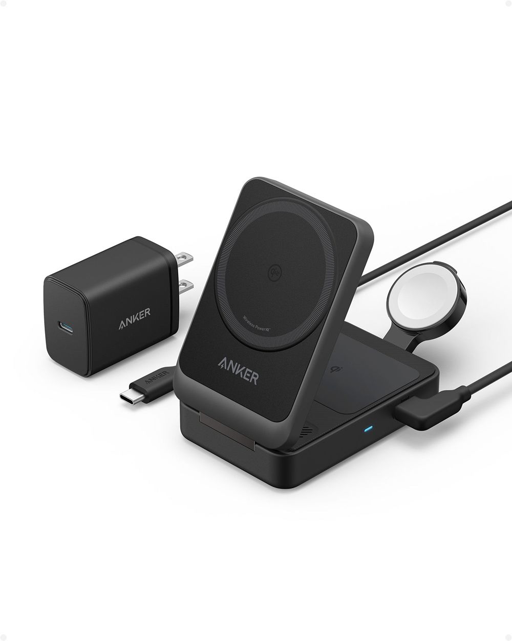 Anker MagGo Wireless Charging Station (Foldable 3-in-1) Negros | Mexico GEW560829