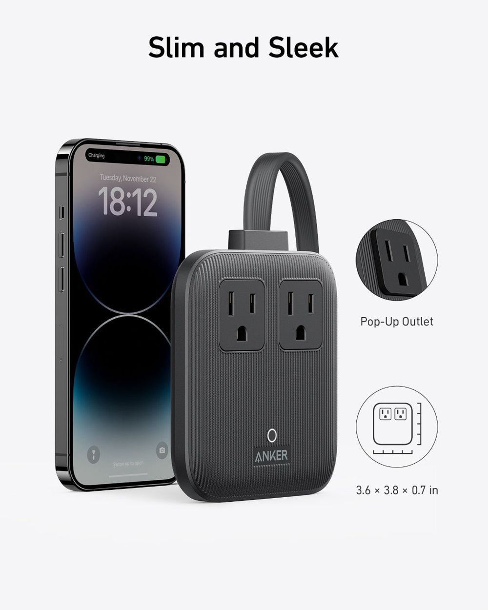 Anker Nano Charging Station (6-in-1 67W) Negros | Mexico DVT824915
