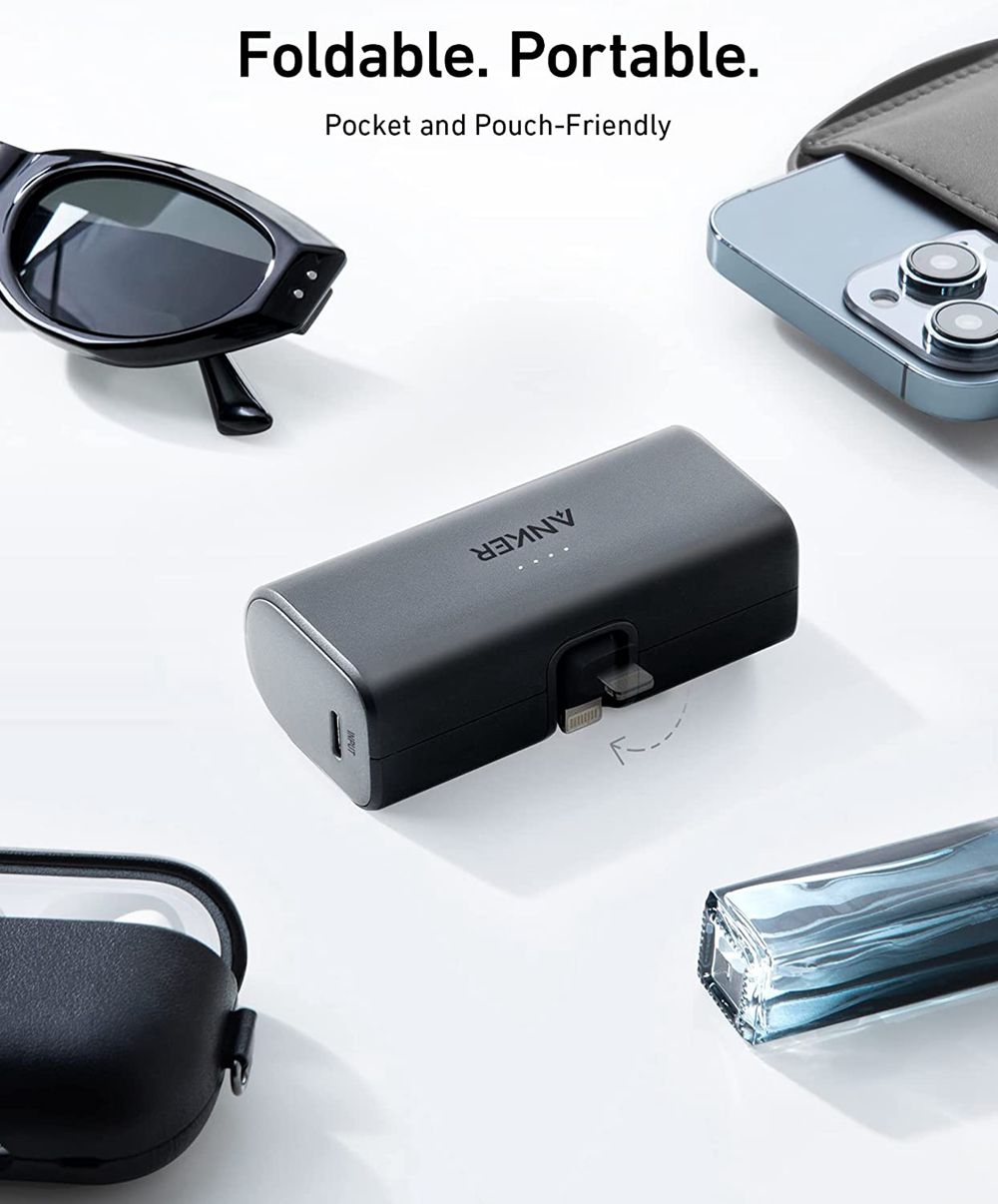 Anker Nano Power Bank (12W Built-In Lightning Connector) Negros | Mexico EZR615904