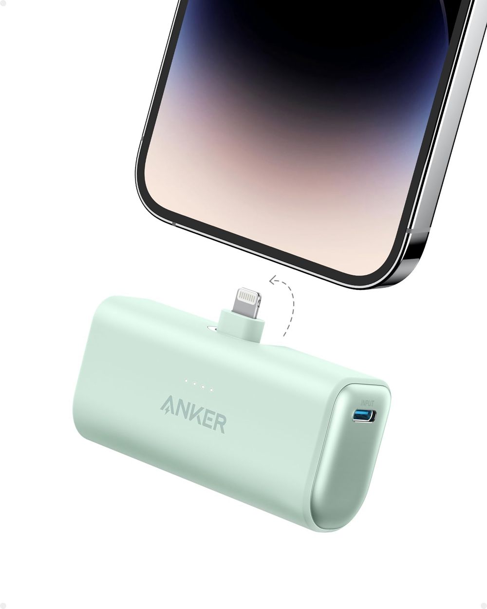Anker Nano Power Bank (12W Built-In Lightning Connector) Verdes | Mexico UET978621