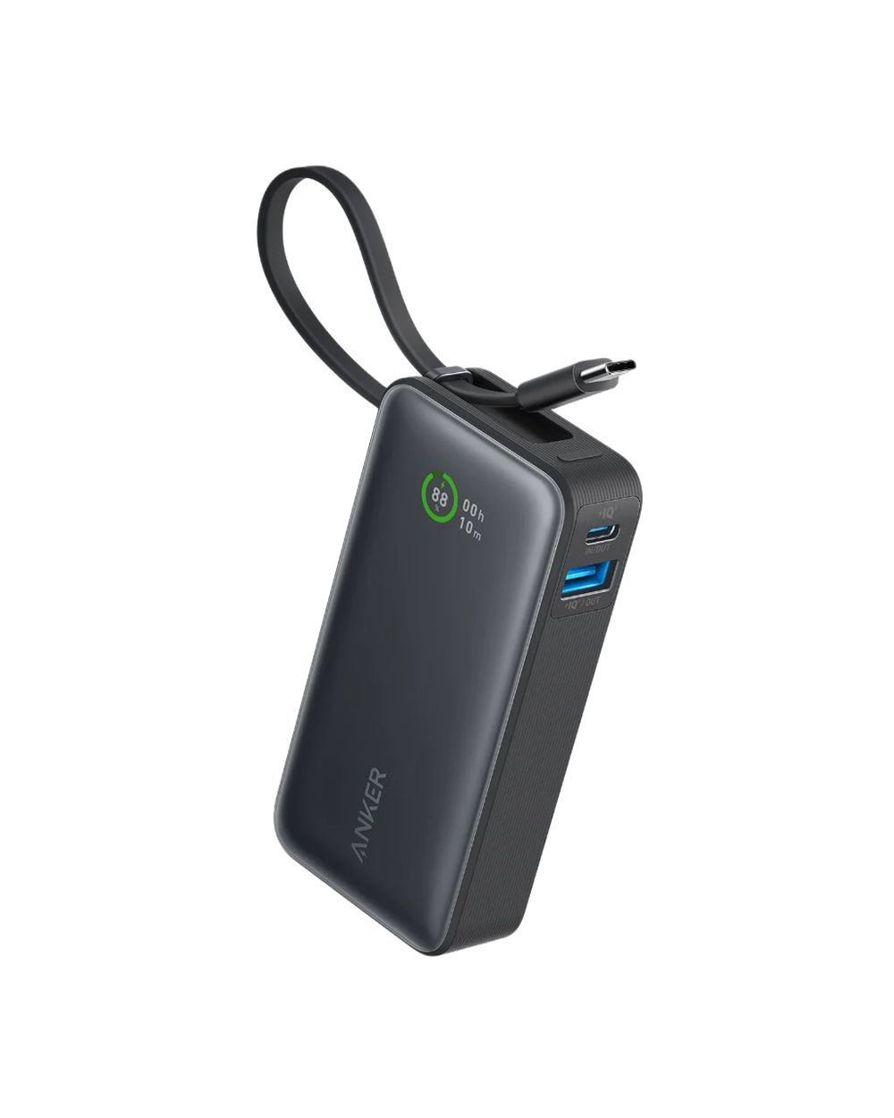 Anker Nano Power Bank (30W Built-In USB-C Cable) Negros | Mexico NAH069531