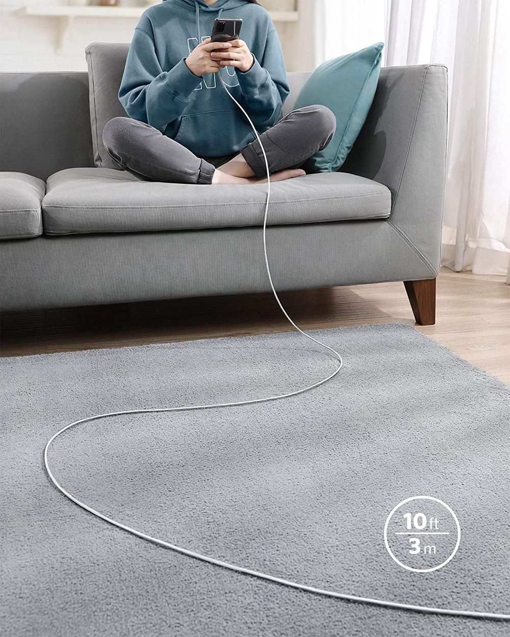 Anker New Nylon USB-C to USB-C 100W Cable (10 ft) Plateados | Mexico ZAV602748