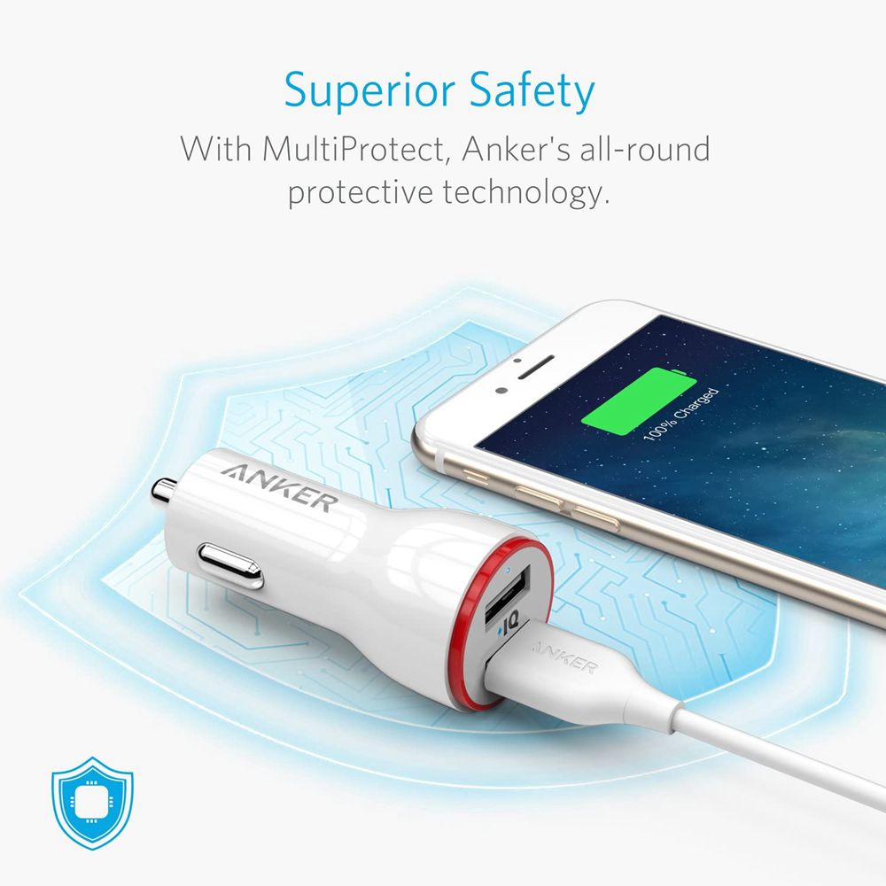 Anker PowerDrive 2 Blancos | Mexico SPQ548179
