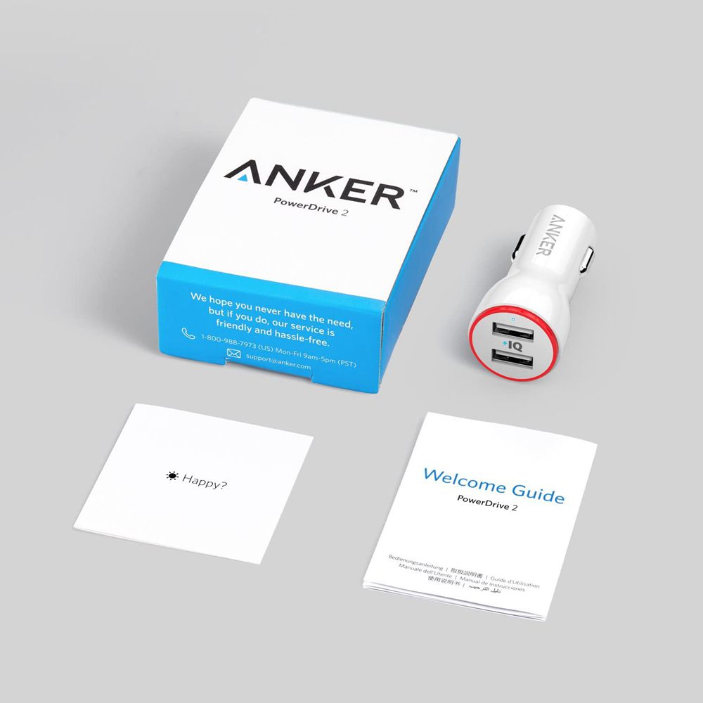 Anker PowerDrive 2 Blancos | Mexico ZRW916047