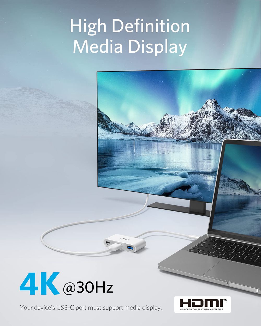 Anker PowerExpand 3-in-1 USB-C PD Hub Blancos | Mexico BKD157230