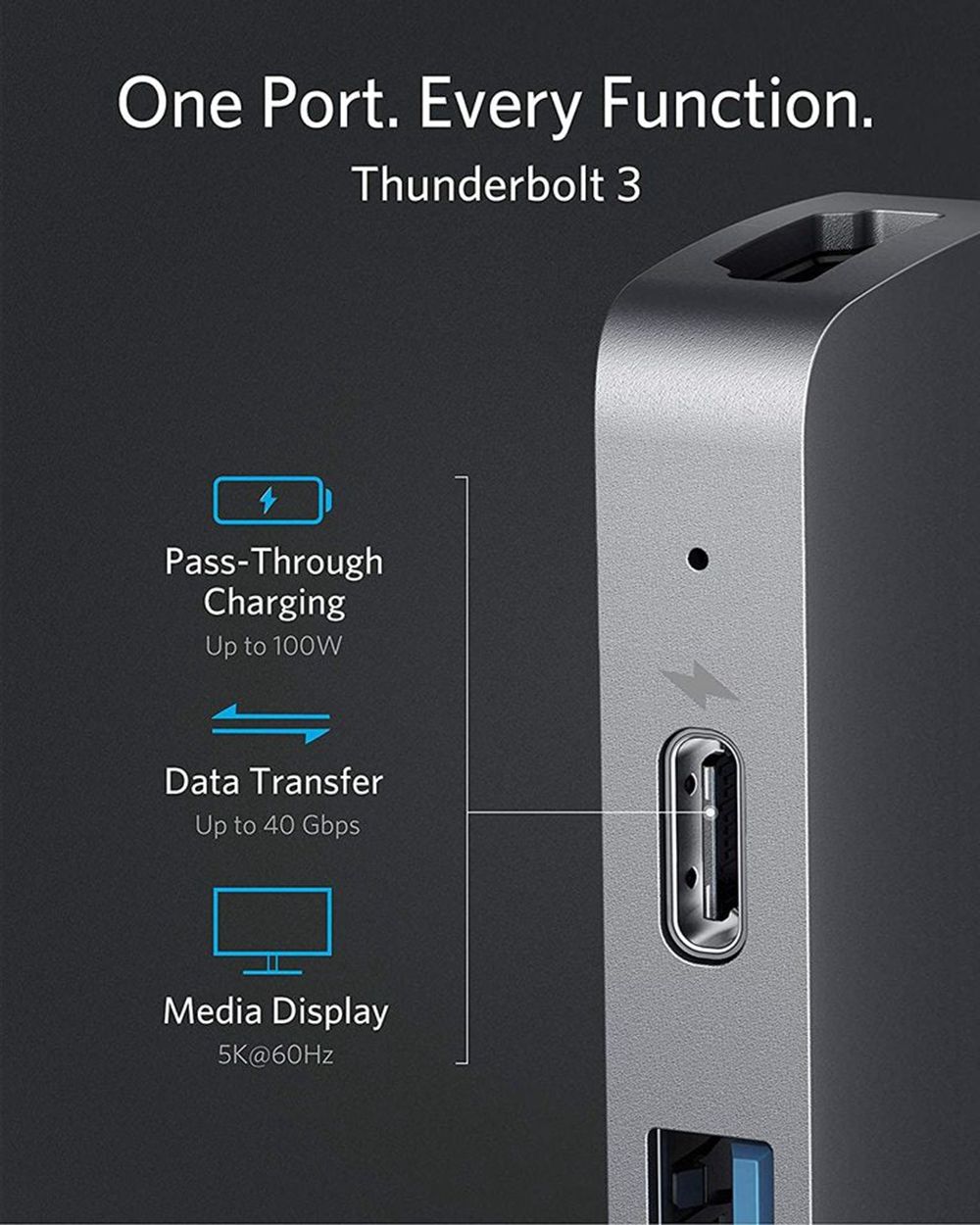 Anker PowerExpand Direct 8-in-2 USB-C PD Media Hub Plateados | Mexico DJW906278