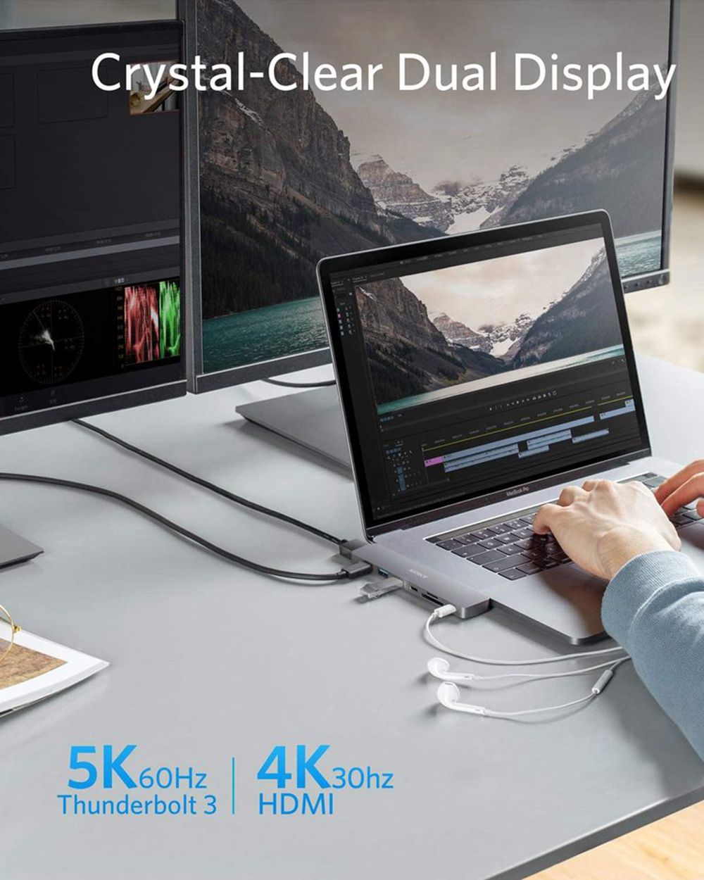 Anker PowerExpand Direct 8-in-2 USB-C PD Media Hub Plateados | Mexico DJW906278