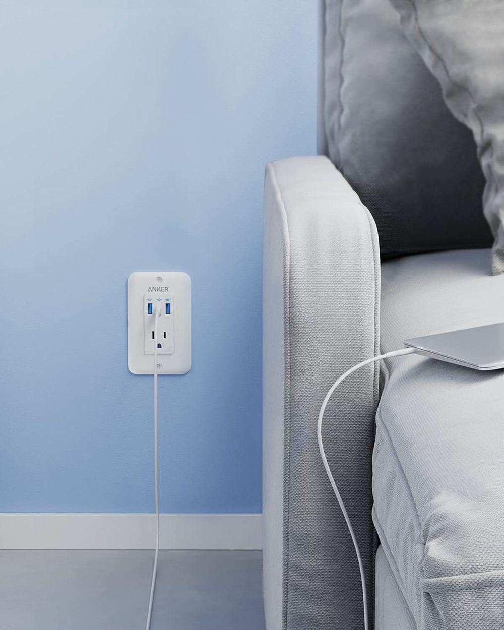 Anker PowerExtend USB-C Wall Outlet Blancos | Mexico KMU518740