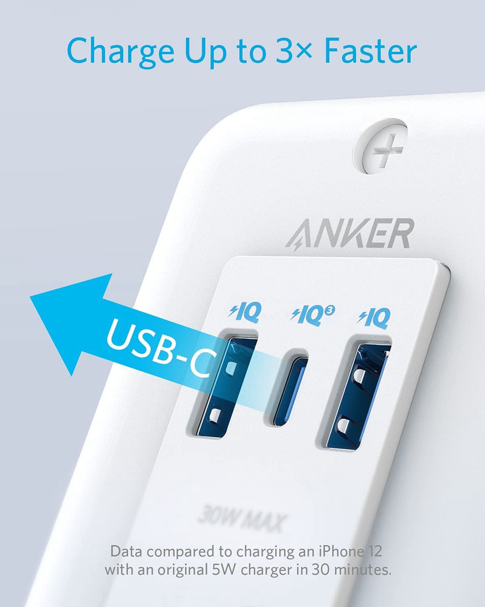 Anker PowerExtend USB-C Wall Outlet Blancos | Mexico KMU518740