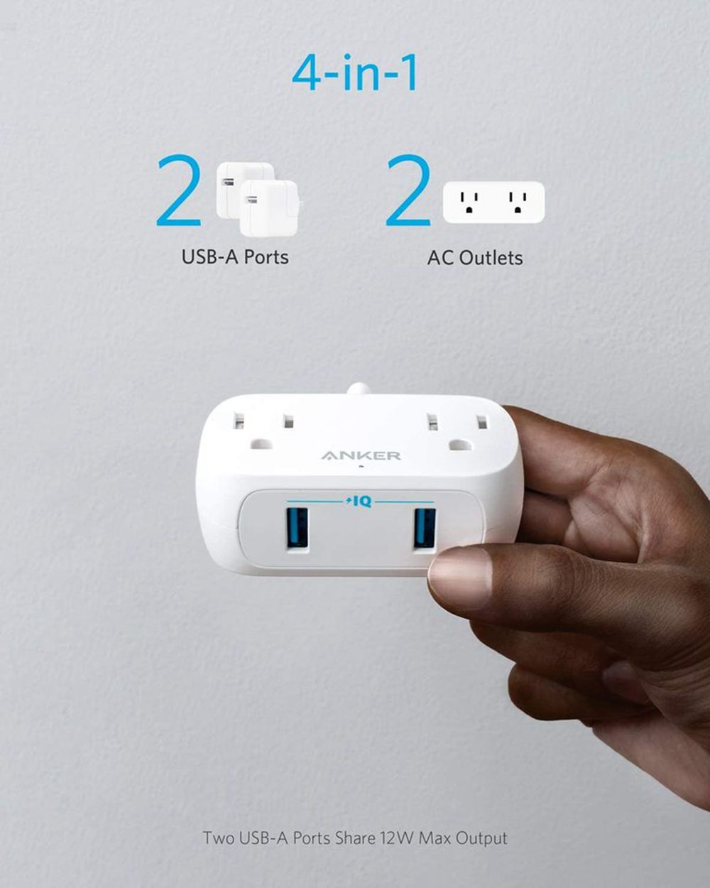 Anker PowerExtend USB 2 mini Blancos | Mexico HDV208493